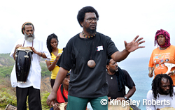 Franklyn Sam reciting in Garifuna on Balliceaux
